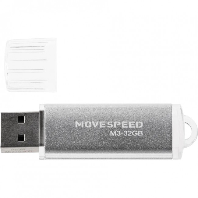 USB2.0 32GB Move Speed M3 серебро Move Speed 32GB M3 (M3-32G) — для бизнеса и офиса USB2.0 32GB Move Speed M3 серебро Move Speed 32GB M3 (M3-32G) — для бизнеса и офиса