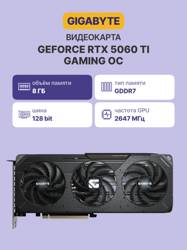 Видеокарта GIGABYTE GV-N506TGAMING OC-8GD — для бизнеса и офиса