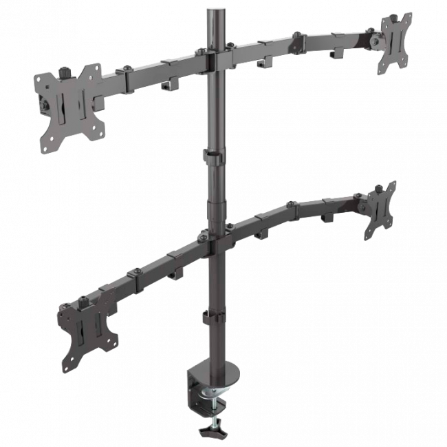Кронштейн для 4-х мониторов ONKRON ONKRON D421E BLACK — для бизнеса и офиса Кронштейн для 4-х мониторов ONKRON ONKRON D421E BLACK — для бизнеса и офиса