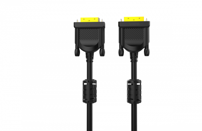 Кабель DVI (24+1) M/M  1.5m, 2 фильтра Aopen/Qust <ACG442GD-1.5M> VCOM DVI-D (m) - DVI-D (m) 1.5м — для бизнеса и офиса