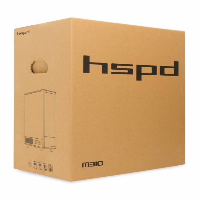 Корпус без блока питания HSPD M310-TGWH-ARGB — для бизнеса и офиса Корпус без блока питания HSPD M310-TGWH-ARGB — для бизнеса и офиса