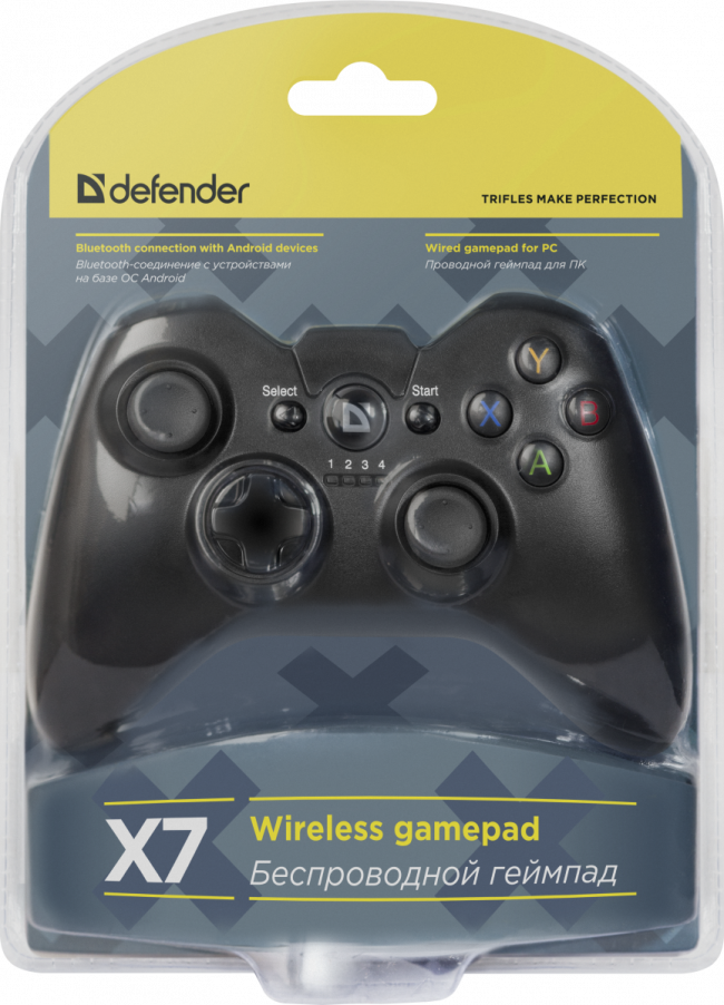 Defender Беспроводной геймпад X7 USB,Bluetooth,Android,Li-Ion Defender X7 — для бизнеса и офиса