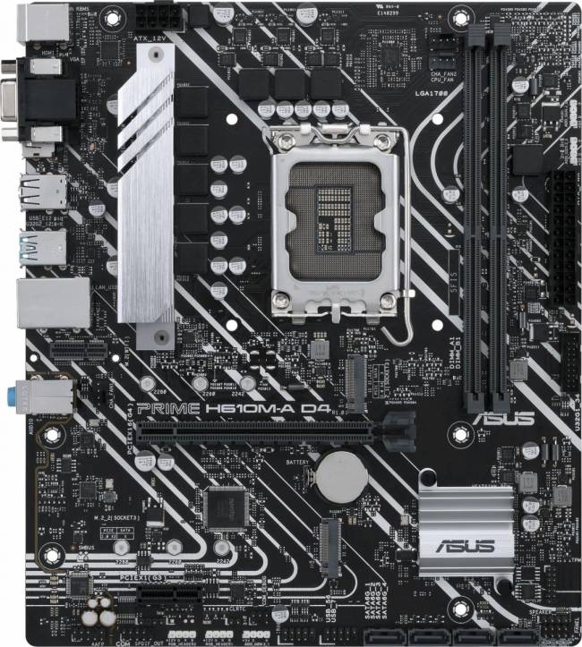 Материнская плата ASUS PRIME H610M-A D4-CSM — для бизнеса и офиса