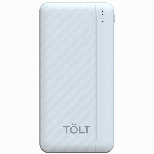Портативный аккумулятор TOLT Lit K05 White, 10000mAh, 10W, white, CCC TÖLT K05 White — для бизнеса и офиса Портативный аккумулятор TOLT Lit K05 White, 10000mAh, 10W, white, CCC TÖLT K05 White — для бизнеса и офиса