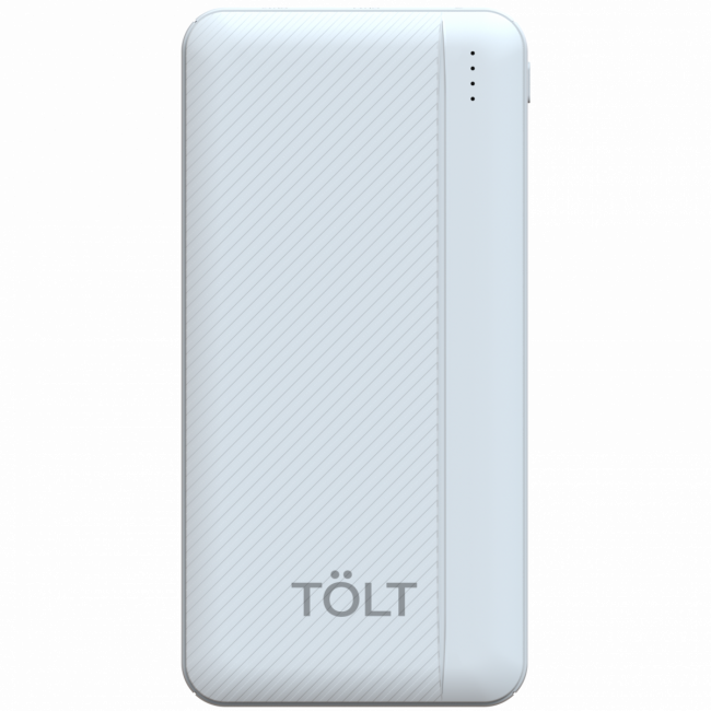 Портативный аккумулятор TOLT Lit K05 White, 10000mAh, 10W, white, CCC TÖLT K05 White — для бизнеса и офиса Портативный аккумулятор TOLT Lit K05 White, 10000mAh, 10W, white, CCC TÖLT K05 White — для бизнеса и офиса