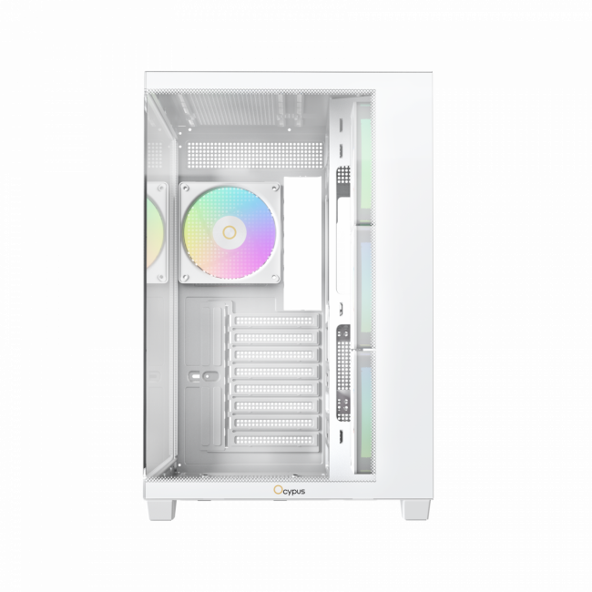 Корпус ПК без блока питания Ocypus Gamma C74 WH ARGB White — для бизнеса и офиса