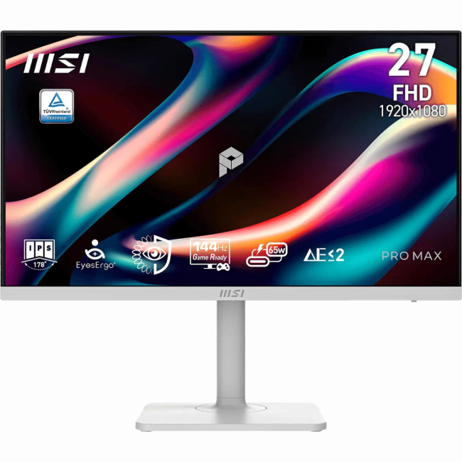 Монитор MSI PRO MAX 271PHW E14 (9S6-3PF54H-022) — для бизнеса и офиса Монитор MSI PRO MAX 271PHW E14 (9S6-3PF54H-022) — для бизнеса и офиса