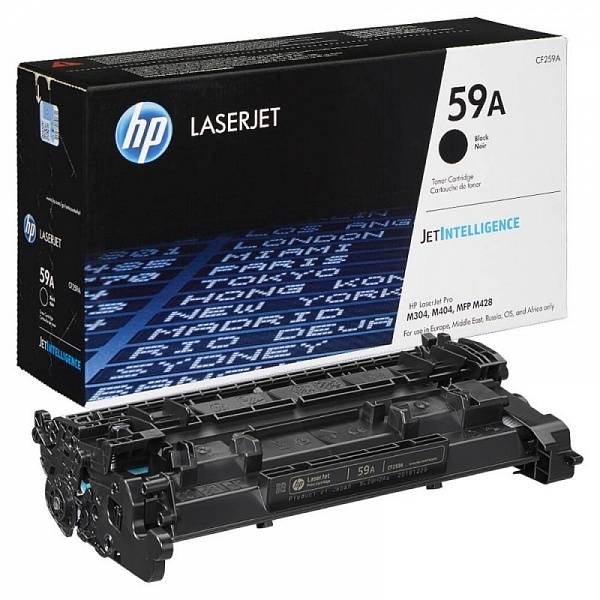 Тонер-картридж 59A для HP LJ M304/M404/MFP M428, 3К (O) чёрный CF259A — для бизнеса и офиса