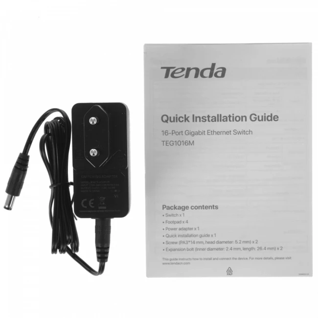 Коммутатор Tenda TEG1016M — для бизнеса и офиса
