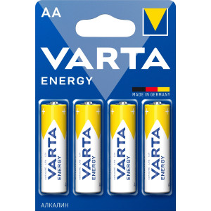 Батарейка Varta ENERGY LR6 AA BL4 Alkaline 1.5V (4106) (4/80/400) (4 шт.) Varta ENERGY LR6 AA (04106213414) Батарейка Varta ENERGY LR6 AA BL4 Alkaline 1.5V (4106) (4/80/400) (4 шт.) Varta ENERGY LR6 AA (04106213414)