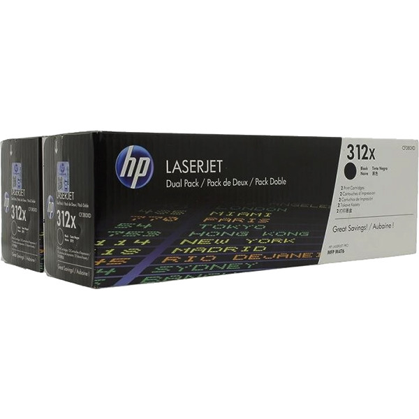 Тонер-картридж HP 312X Black Dual Pak LaserJet Toner Cartridge (CF380XD) Тонер-картридж HP 312X Black Dual Pak LaserJet Toner Cartridge (CF380XD)