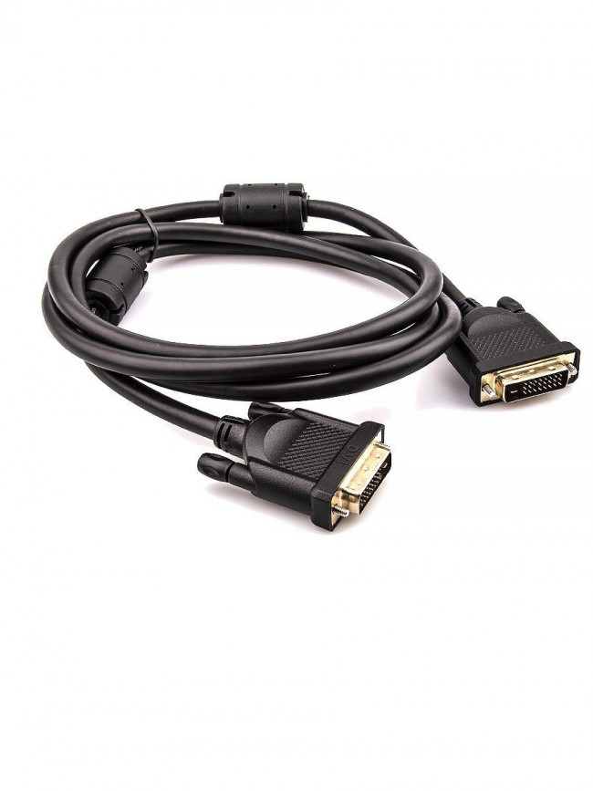Кабель DVI (24+1) M/M  1.8m, 2 фильтра Aopen/Qust <ACG442GD-1.8M> VCOM DVI-D (m) - DVI-D (m) 1.8м — для бизнеса и офиса
