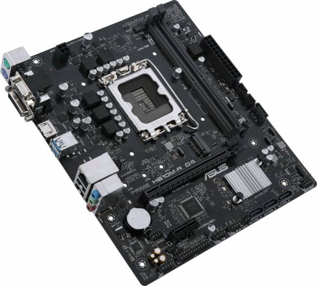 Материнская плата ASUS PRIME H610M-R D4-SI — для бизнеса и офиса