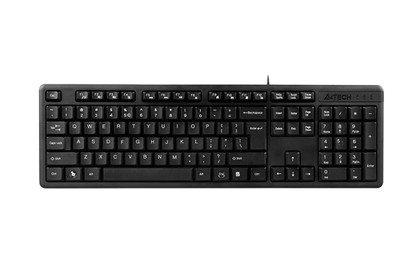 Клавиатура A4Tech KK-3 черный USB (KK-3 USB (BLACK)) A4Tech KK-3 USB (BLACK) — для бизнеса и офиса