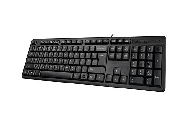 Клавиатура A4Tech KK-3 черный USB (KK-3 USB (BLACK)) A4Tech KK-3 USB (BLACK) — для бизнеса и офиса