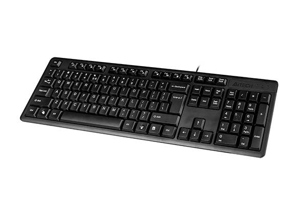 Клавиатура A4Tech KK-3 черный USB (KK-3 USB (BLACK)) A4Tech KK-3 USB (BLACK) — для бизнеса и офиса