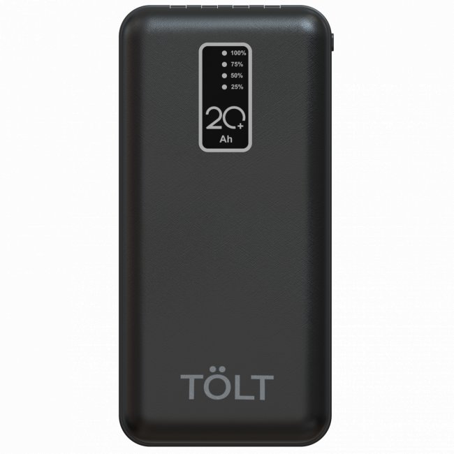 Портативный аккумулятор TOLT Lit K92 Black, 20000mAh, 10W, black, CCC TÖLT K92 Black — для бизнеса и офиса Портативный аккумулятор TOLT Lit K92 Black, 20000mAh, 10W, black, CCC TÖLT K92 Black — для бизнеса и офиса