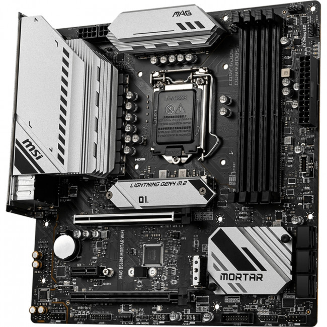 Материнская плата MSI MAG B560M MORTAR WIFI — для бизнеса и офиса Материнская плата MSI MAG B560M MORTAR WIFI — для бизнеса и офиса