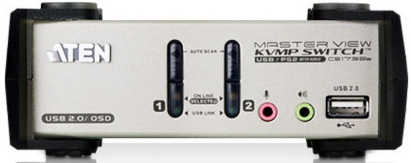 Переключатель консоли электронный, 2 порта PS/2 ATEN CS1732B