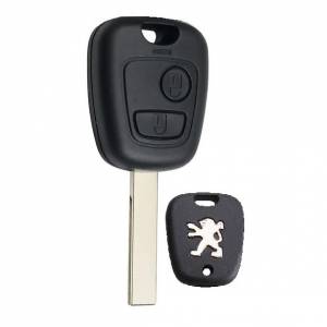 Корпус ключа PEUGEOT 2 кнопки HU-HCA HU83, с лого