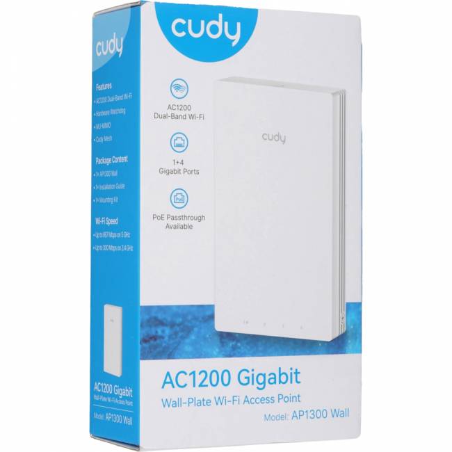 Точка доступа Cudy AP1300 Wall — для бизнеса и офиса Точка доступа Cudy AP1300 Wall — для бизнеса и офиса