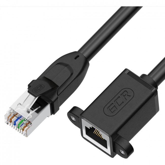 GCR Удлинитель PROF патч-корда прямой 5.0m, FTP медь, кат.6, 24 AWG, крепление под винт, никелированный коннектор, T568B, GCR-53719 Greenconnect GCR-53719 — для бизнеса и офиса GCR Удлинитель PROF патч-корда прямой 5.0m, FTP медь, кат.6, 24 AWG, крепление под винт, никелированный коннектор, T568B, GCR-53719 Greenconnect GCR-53719 — для бизнеса и офиса