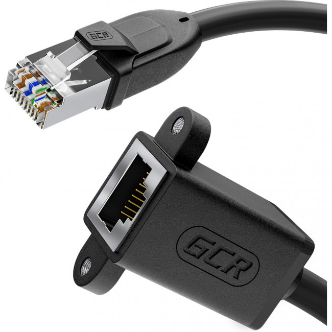 GCR Удлинитель PROF патч-корда прямой 5.0m, FTP медь, кат.6, 24 AWG, крепление под винт, никелированный коннектор, T568B, GCR-53719 Greenconnect GCR-53719 — для бизнеса и офиса GCR Удлинитель PROF патч-корда прямой 5.0m, FTP медь, кат.6, 24 AWG, крепление под винт, никелированный коннектор, T568B, GCR-53719 Greenconnect GCR-53719 — для бизнеса и офиса