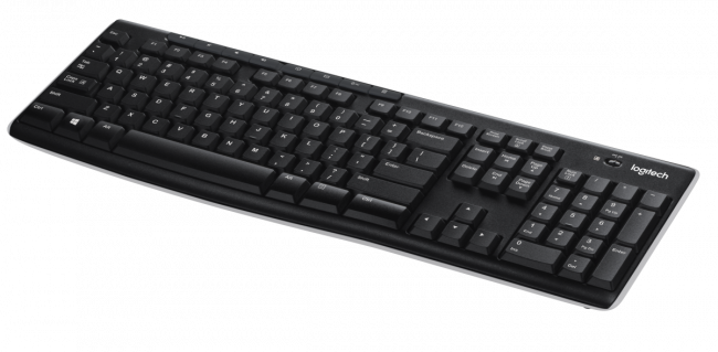 Клавиатура Logitech Wireless Keyboard K270 — для бизнеса и офиса Клавиатура Logitech Wireless Keyboard K270 — для бизнеса и офиса
