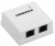 Настенная информационная розетка RJ45 8P8C, кат.5Е UTP, 2-порта, белая ITK CS2-1C5EU-22 — для бизнеса и офиса