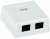Настенная информационная розетка RJ45 8P8C, кат.5Е UTP, 2-порта, белая ITK CS2-1C5EU-22 — для бизнеса и офиса