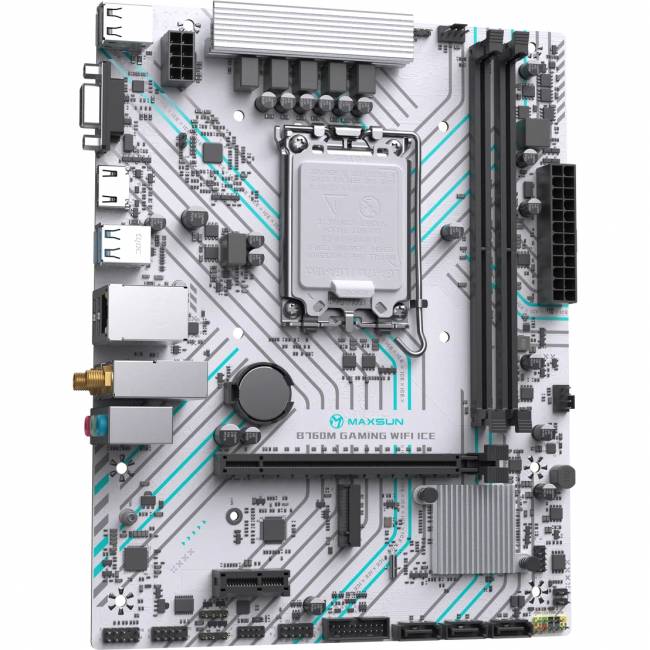 Материнская плата MAXSUN MS-B760M GAMING WIFI ICE — для бизнеса и офиса