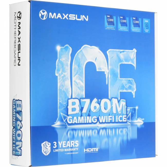 Материнская плата MAXSUN MS-B760M GAMING WIFI ICE — для бизнеса и офиса