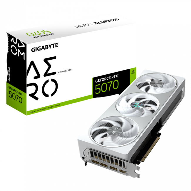 Видеокарта GIGABYTE GV-N5070AERO OC-12GD — для бизнеса и офиса