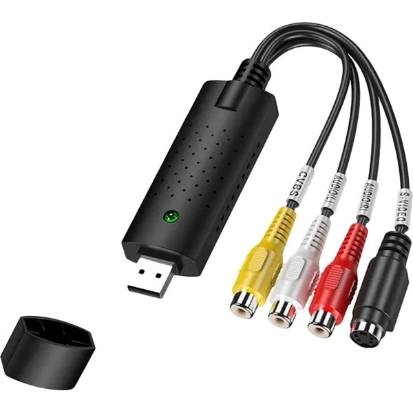 Устройство видеозахвата VCOM USD to DVR <DU501> Кабель-переходник VCOM USB 2.0 (m)/3 x RCA (m)/S-Video (m) - 0.09 м (DU501) — для бизнеса и офиса