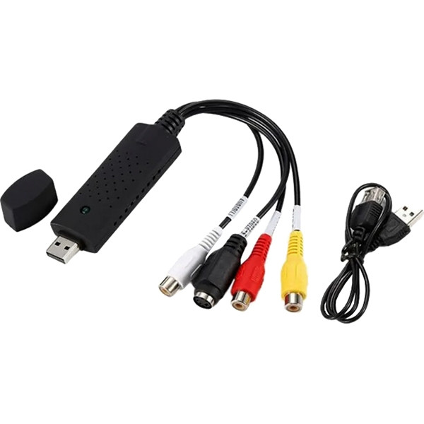 Устройство видеозахвата VCOM USD to DVR <DU501> Кабель-переходник VCOM USB 2.0 (m)/3 x RCA (m)/S-Video (m) - 0.09 м (DU501) — для бизнеса и офиса