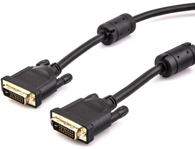 Кабель DVI (24+1) M/M  5m, 2 фильтра Aopen/Qust <ACG442GD-5M> VCOM DVI-D (m) - DVI-D (m) 5м — для бизнеса и офиса