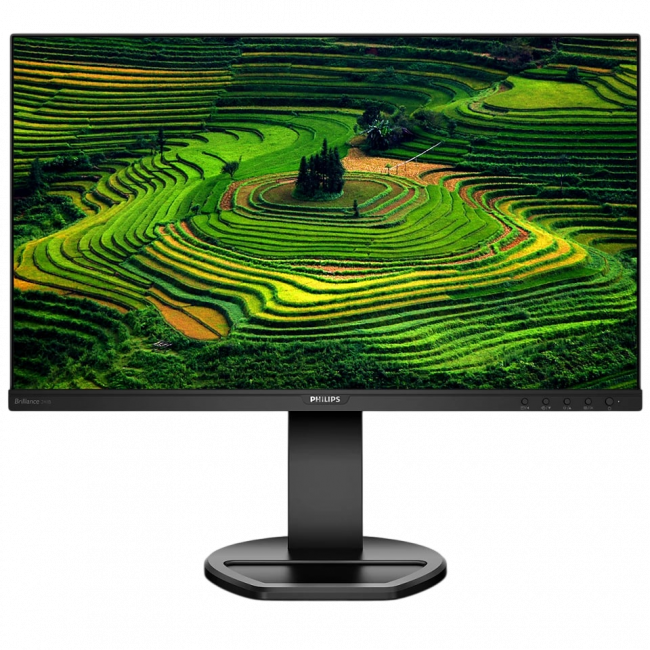Монитор Philips 241B8QJEB 23,8'', 1920x1080, IPS, 75Hz, 50M:1, 250cd, 5ms, VGA, 2*HDMI 2.0, DP 1.2, 4*USB, Speakers , Height adj 150, pivot, VESA 100, 3Y, Black Philips 241B8QJEB (00/01) — для бизнеса и офиса Монитор Philips 241B8QJEB 23,8'', 1920x1080, IPS, 75Hz, 50M:1, 250cd, 5ms, VGA, 2*HDMI 2.0, DP 1.2, 4*USB, Speakers , Height adj 150, pivot, VESA 100, 3Y, Black Philips 241B8QJEB (00/01) — для бизнеса и офиса