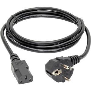 Кабель питания C13 to Schuko, 10A, 250V, 17 AWG, 1.8 метра ,черный Tripp Lite P054-006 Кабель питания C13 to Schuko, 10A, 250V, 17 AWG, 1.8 метра ,черный Tripp Lite P054-006