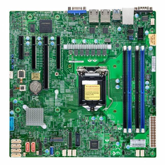 Материнская плата SuperMicro MBD-X12STL-F-B — для бизнеса и офиса