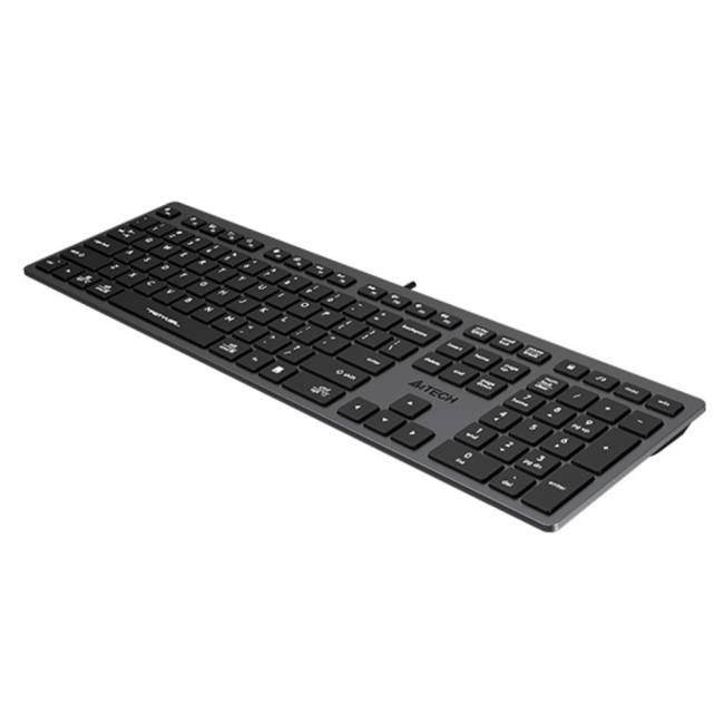 Клавиатура A4Tech Fstyler FX50 серый USB slim Multimedia (FX50 GREY) A4Tech FX50 GREY — для бизнеса и офиса