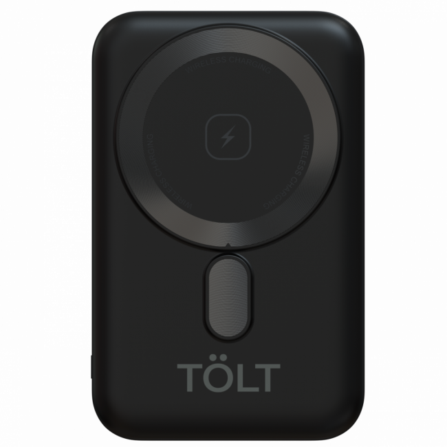 Портативный аккумулятор  TOLT Seg KW101 Black, 10000mAh, 22,5W, fast charging and PD, wireless, magnetic, black, CCC TÖLT KW101 Black — для бизнеса и офиса