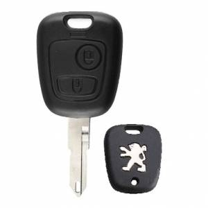 Корпус ключа PEUGEOT 2 кнопки NE-38 NE73 NE72, c лого