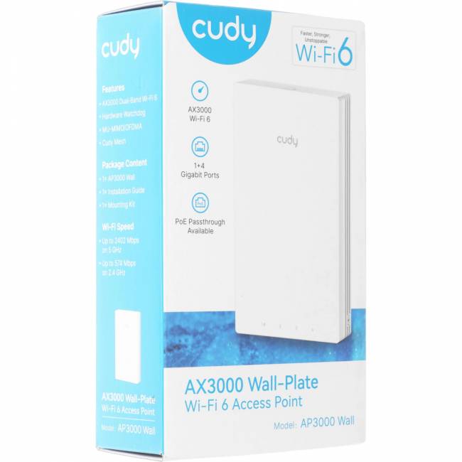 Точка доступа Cudy AP3000 Wall — для бизнеса и офиса Точка доступа Cudy AP3000 Wall — для бизнеса и офиса
