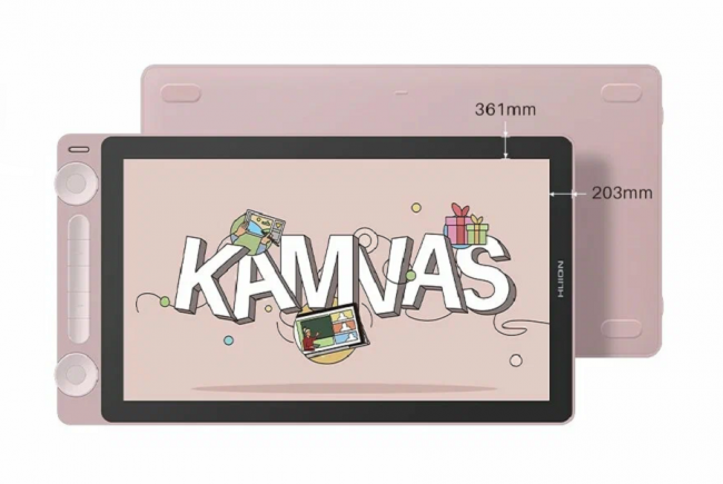 Интерактивный дисплей Сенсорный монитор Huion KAMVAS 13 Gen 3 Pink — для бизнеса и офиса