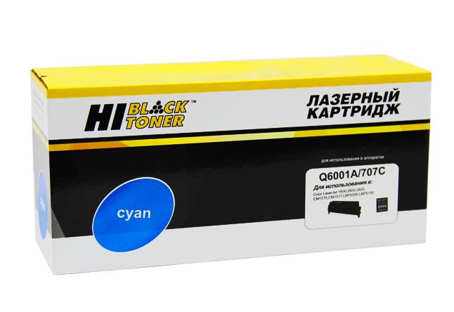 Картридж Hi-Black (HB-Q6001A) для HP CLJ 1600/2600/2605, Восстановленный, C, 2K — для бизнеса и офиса