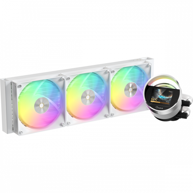 Система жидкостного охлаждения Ocypus Sigma-L36-WH3AAWWN00X-GL White — для бизнеса и офиса Система жидкостного охлаждения Ocypus Sigma-L36-WH3AAWWN00X-GL White — для бизнеса и офиса