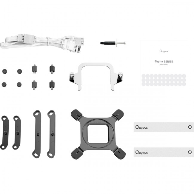 Система жидкостного охлаждения Ocypus Sigma-L36-WH3AAWWN00X-GL White — для бизнеса и офиса Система жидкостного охлаждения Ocypus Sigma-L36-WH3AAWWN00X-GL White — для бизнеса и офиса