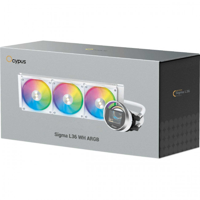 Система жидкостного охлаждения Ocypus Sigma-L36-WH3AAWWN00X-GL White — для бизнеса и офиса Система жидкостного охлаждения Ocypus Sigma-L36-WH3AAWWN00X-GL White — для бизнеса и офиса