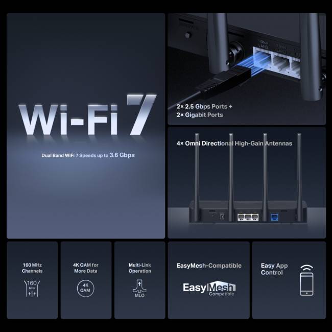 Маршрутизатор Mercusys MR27BE — для бизнеса и офиса