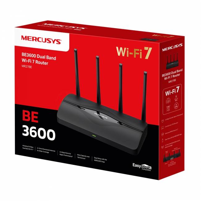 Маршрутизатор Mercusys MR27BE — для бизнеса и офиса